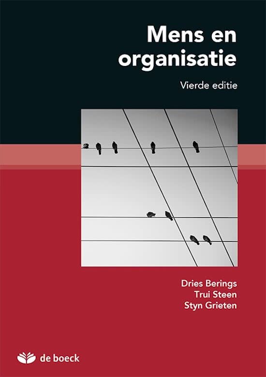 Mens en Organisatie (Personeel en Organisatie) - Dries Berings 2de bachelor Handelswetenschappen